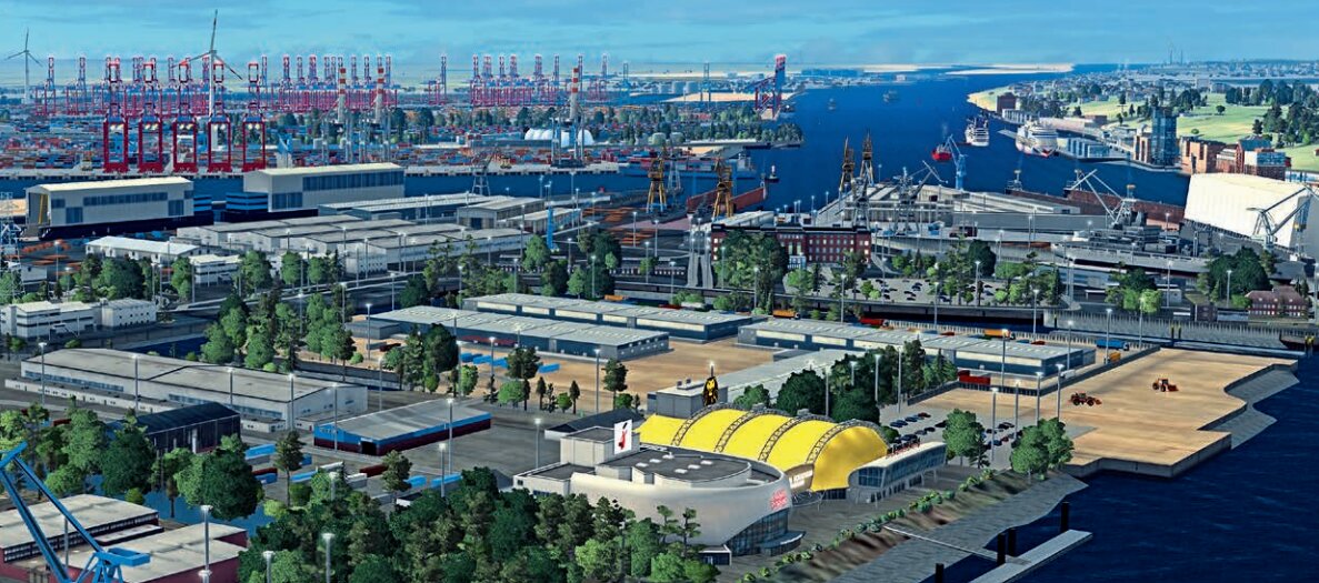 Hamburger Hafen im Sichtsystem DISI®-Xtreme