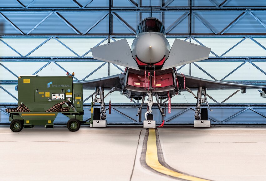 Rheinmetall MSU-GP 200T air start unit with Eurofighter